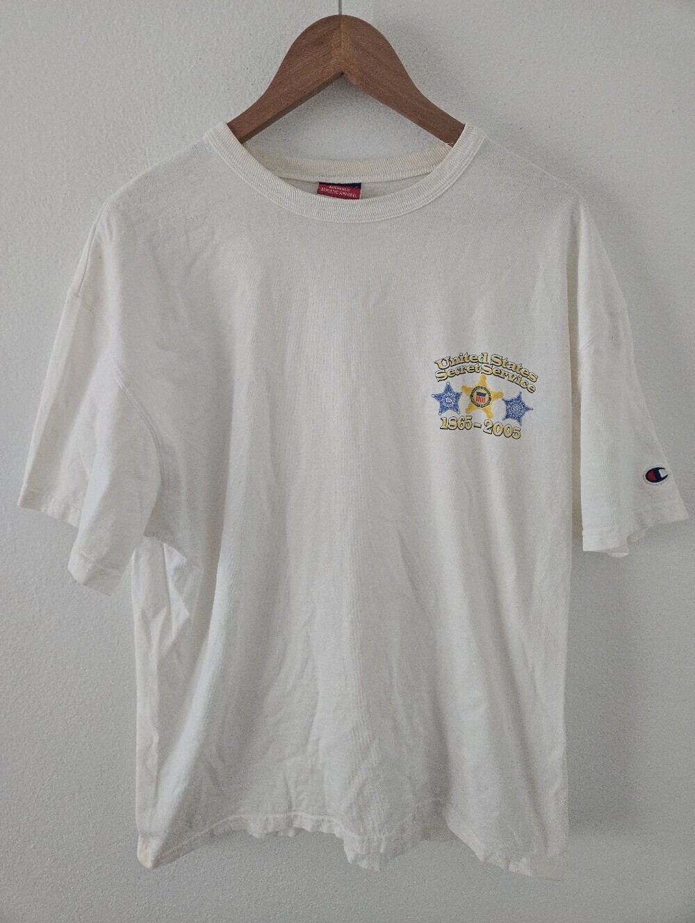 Vintage 2005 US Secret Service T Shirt Mens Large Champion 140th anniversary Com
